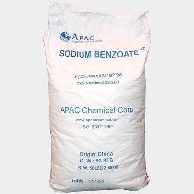 How is packing of sodium benzoate?