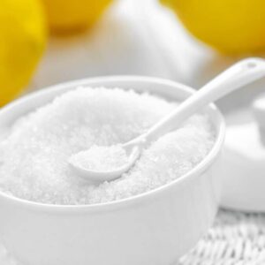 Usage of citric acid